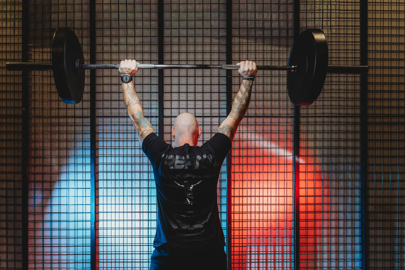 Athlete training in We Are Redeemed apparel